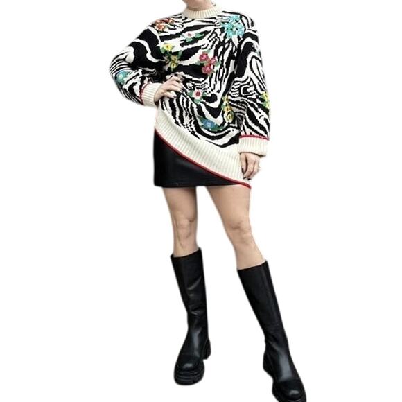 Philosophy di Lorenzo Serafini Animal Print Sweater Sz 46 US 10 / XL MSRP $1,135 - Picture 7 of 15